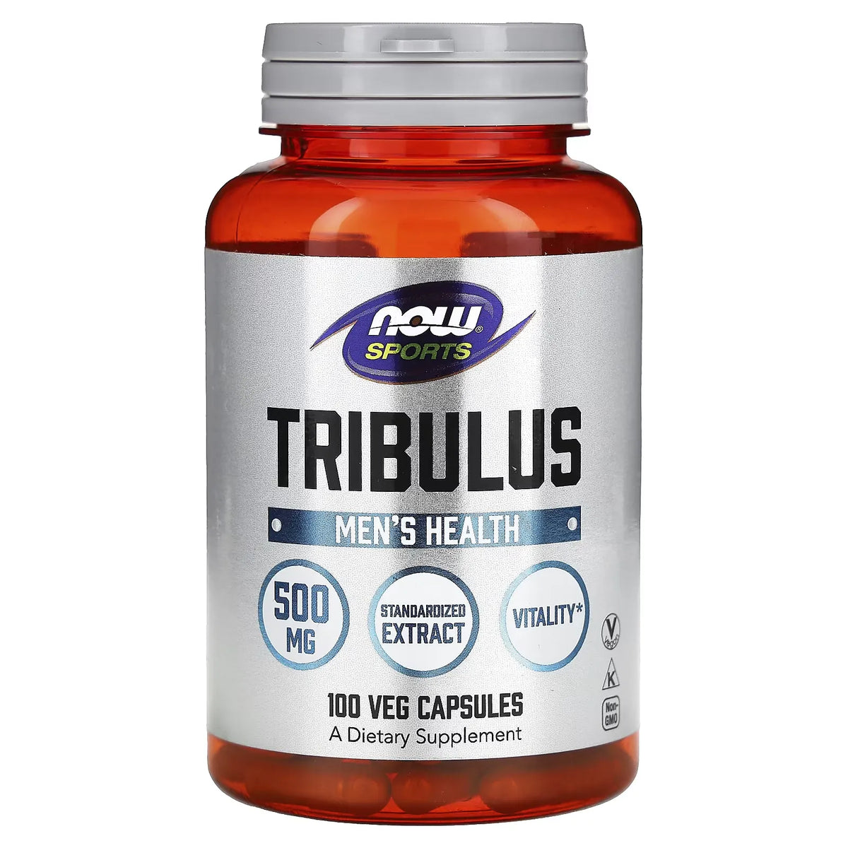 NOW Sports Tribulus 500 mg Mens Health 100 Veg Capsules