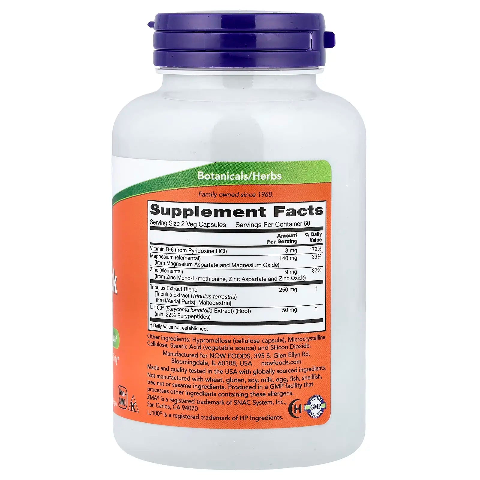 NOW Foods TestoJack 100 120 Veg Capsules