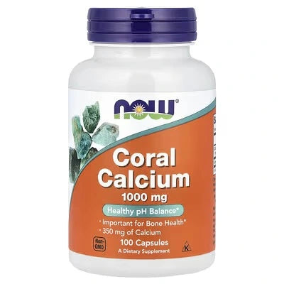 NOW Coral Calcium 1000 MG 100 Veg Capsules