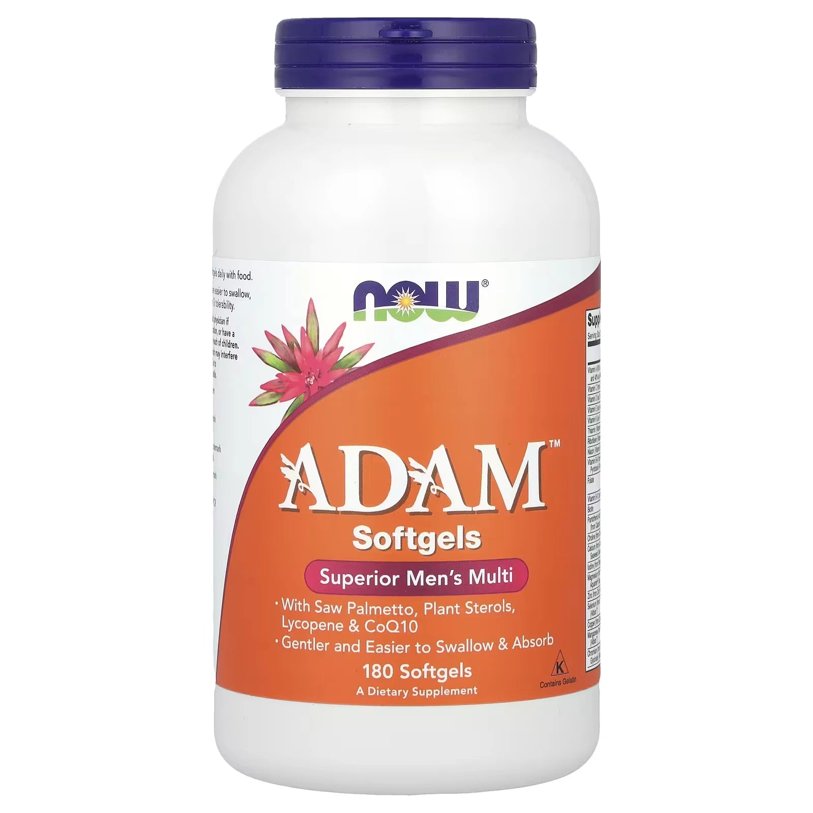NOW Foods ADAM Superior Men's Multi 180 Softgels