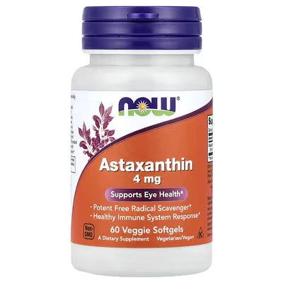 NOW Foods Astaxanthin 4 mg 60 Veggie Softgels