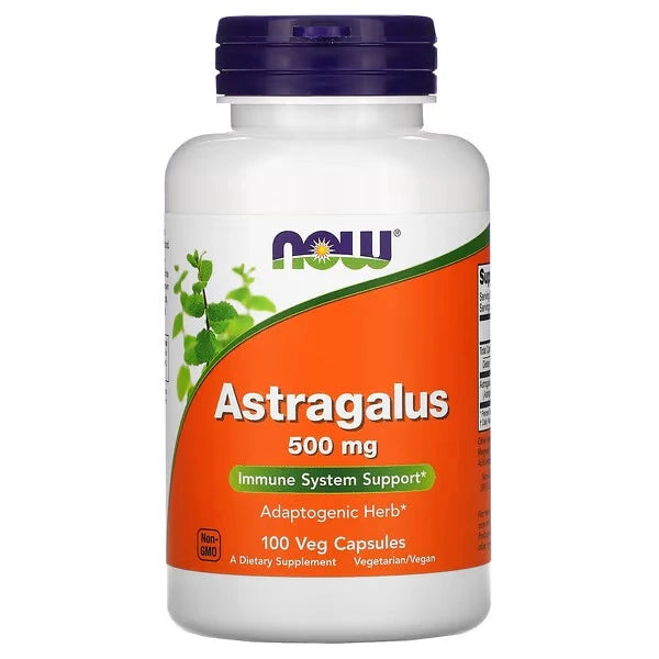 NOW Foods Astragalus 500 mg – 100 Veg Capsules