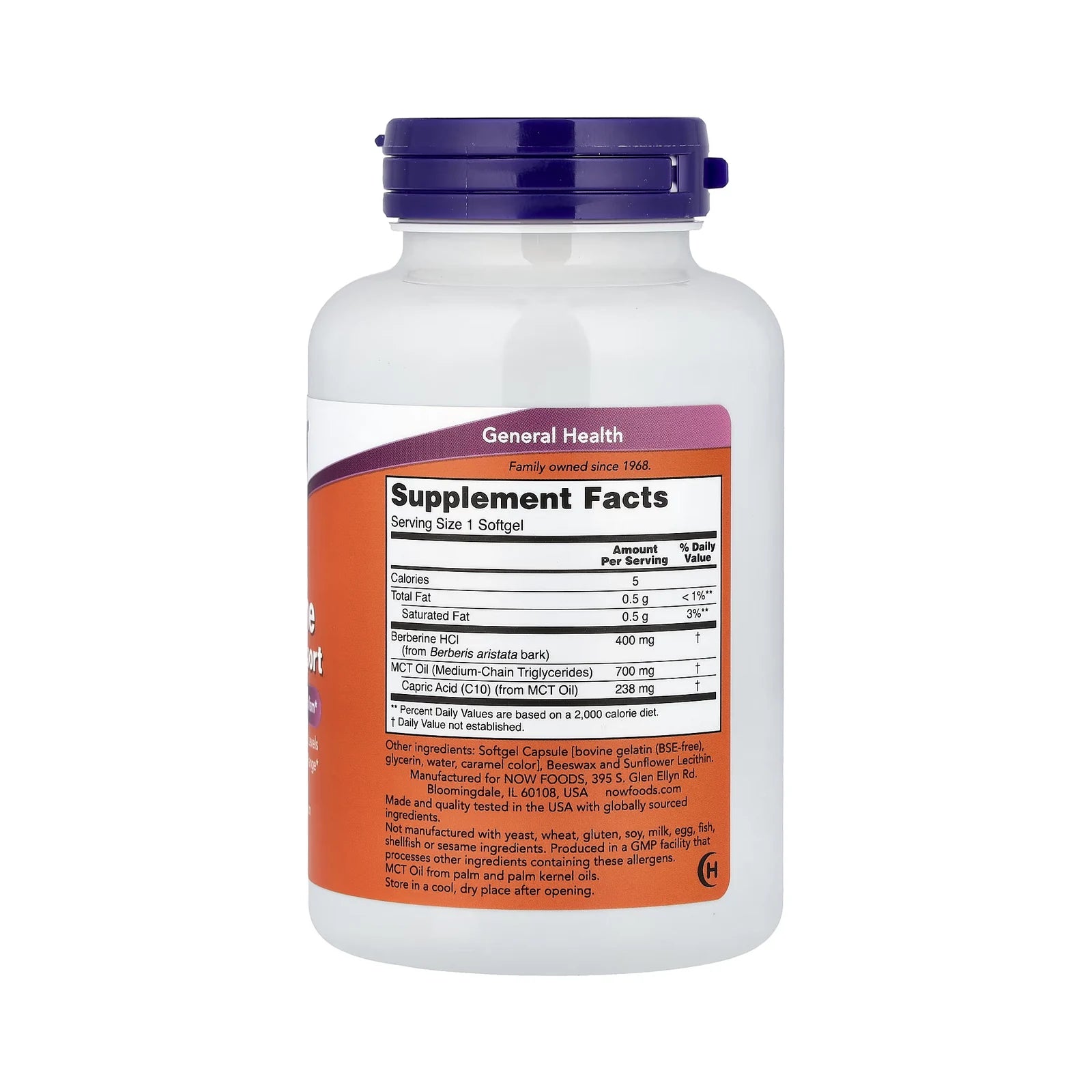 NOW Foods Berberine Glucose Support 90 Softgels