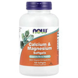 NOW Foods Calcium & Magnesium with Vitamin D3 & Zinc 120 Softgels