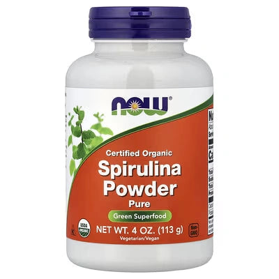 NOW Foods Certified Organic Spirulina Powder 113 g