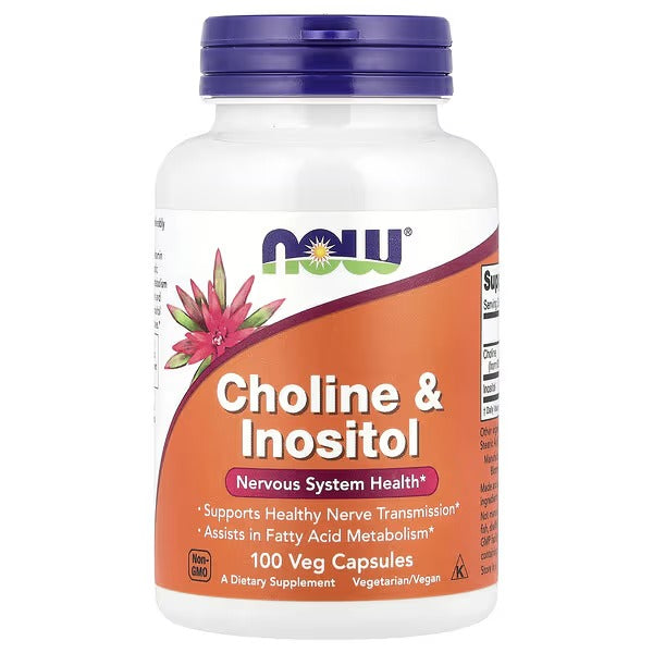 NOW Foods Choline Inositol 100 Veg Capsules
