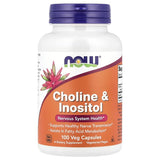 NOW Foods Choline Inositol 100 Veg Capsules