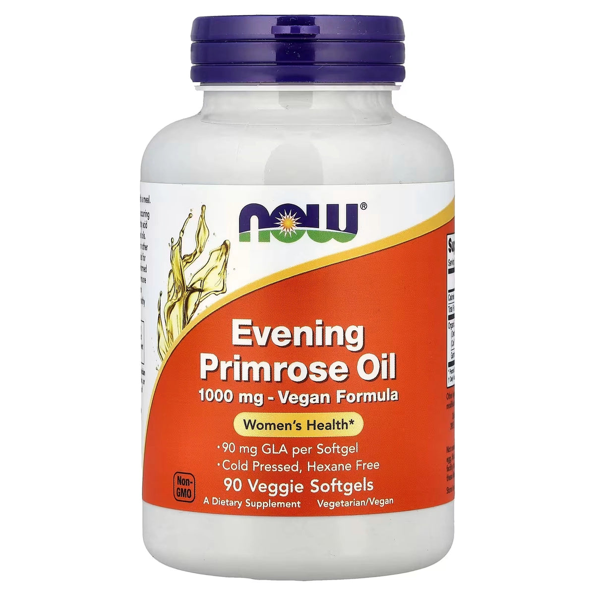 NOW Foods Evening Primrose Oil 1000 mg 90 Vegan Softgels
