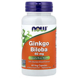 NOW Foods Ginkgo Biloba 60 mg 60 Veg Capsules