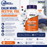NOW Foods Glycine 1000 mg 100 Veg Capsules