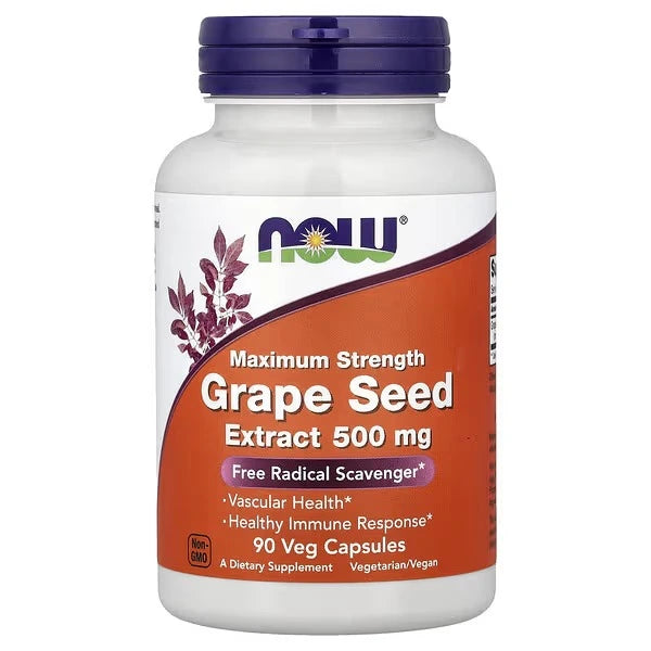 NOW Foods Grape Seed Extract 500 mg 90 Veg Capsules