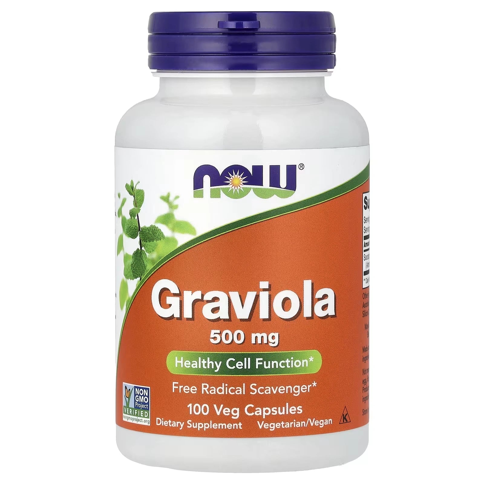 NOW Foods Graviola 500 mg 100 Veg Capsules