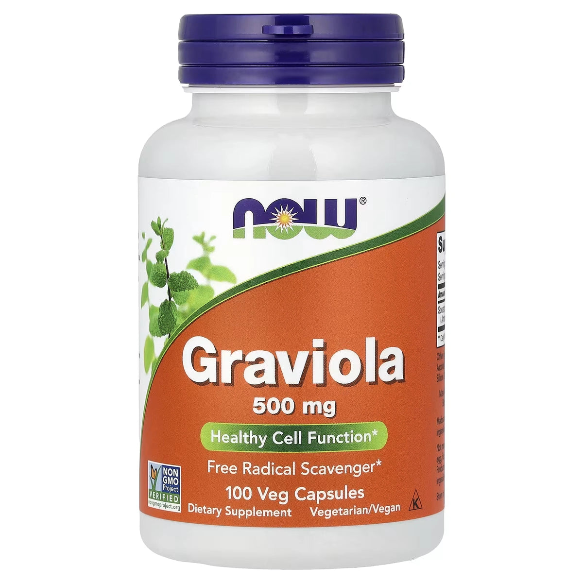 NOW Foods Graviola 500 mg 100 Veg Capsules