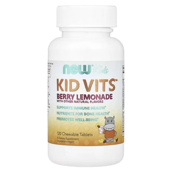 NOW Foods Kids Kid Vits Berry Lemonade 120 Chewable Tablets