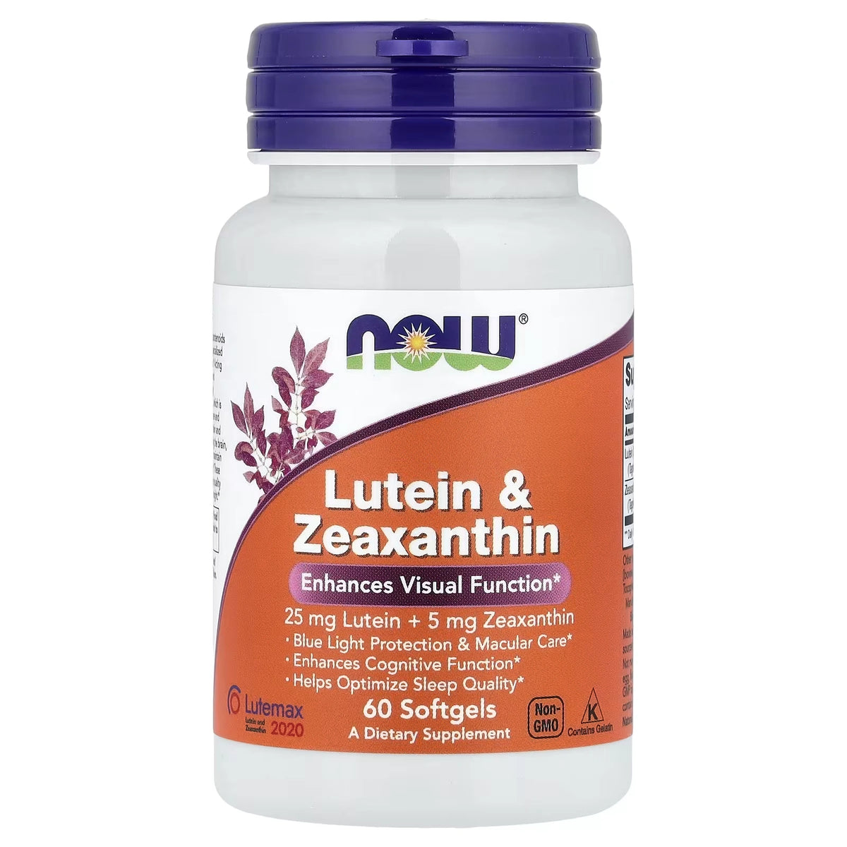 NOW Foods Lutein Zeaxanthin 60 Softgels