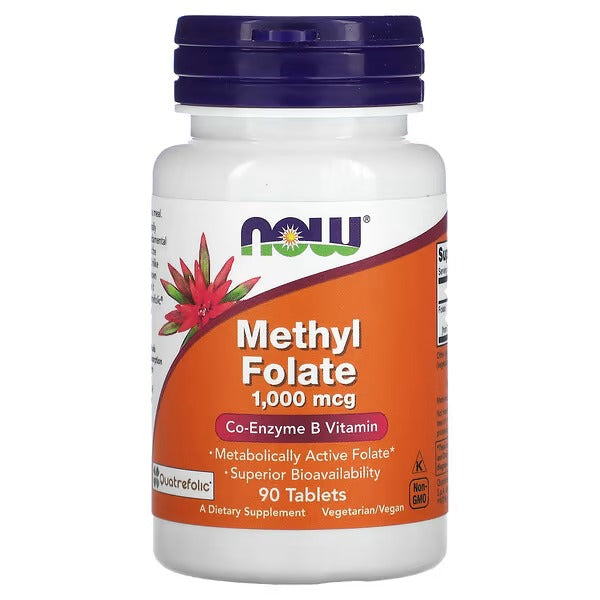 NOW Foods Methyl Folate 1000 mcg 90 Tablets