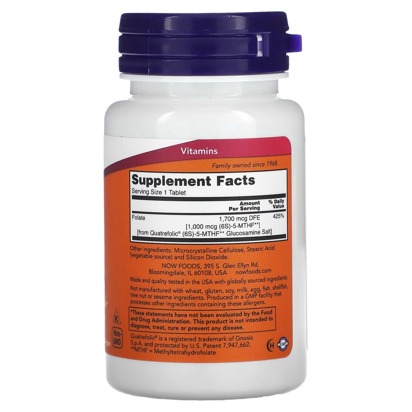 NOW Foods Methyl Folate 1000 mcg 90 Tablets