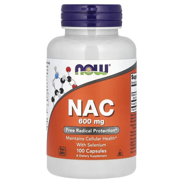 NOW Foods NAC 600 mg with Selenium – 100 Capsules