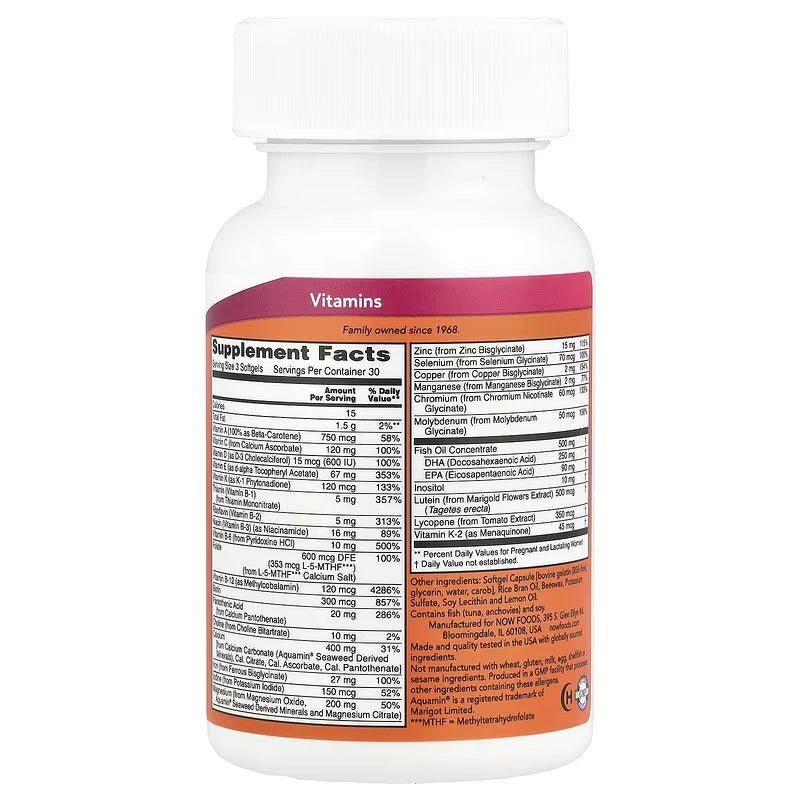 NOW Foods, Prenatal Gels + DHA, 90 Softgels
