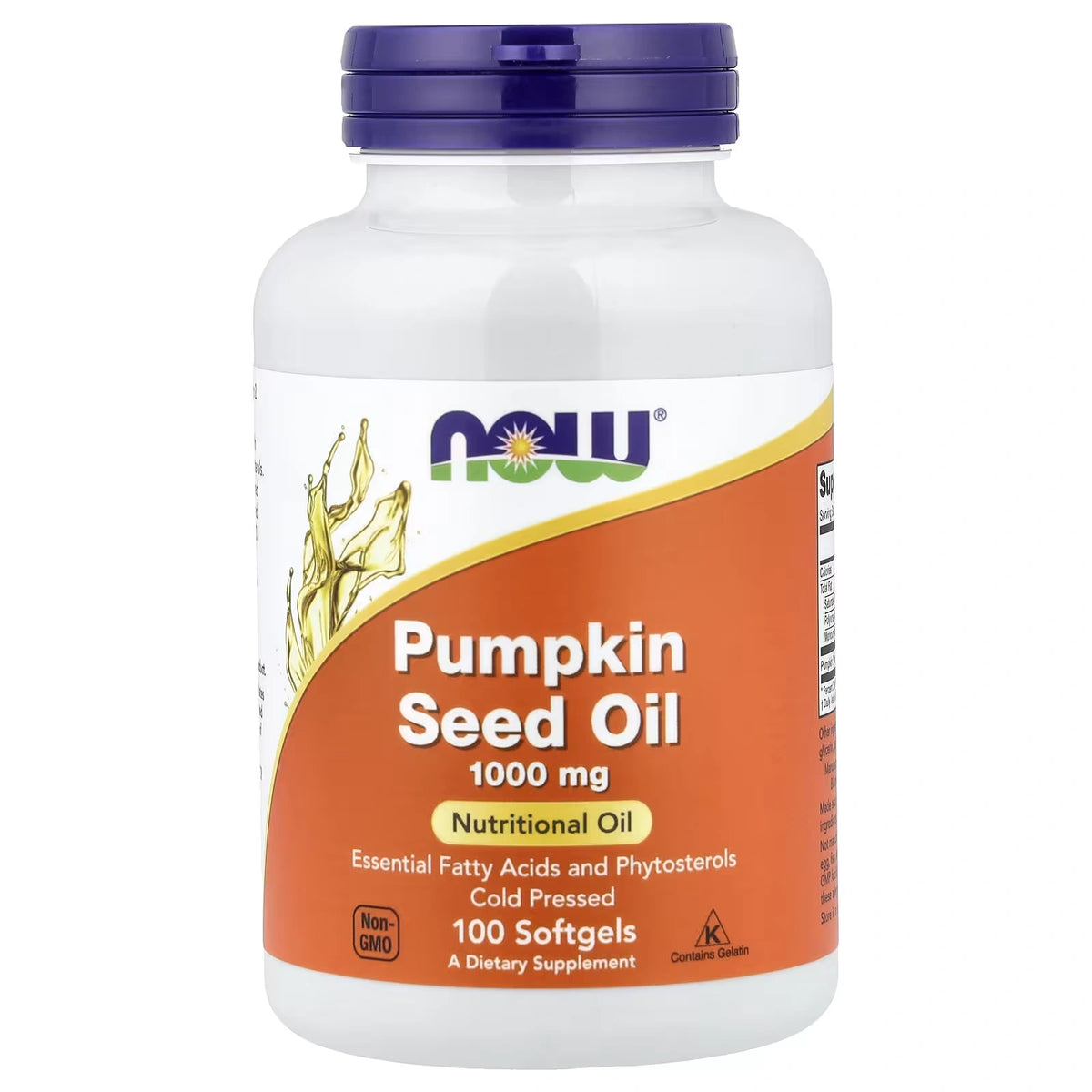 NOW Foods Pumpkin Seed Oil 1000 mg 100 Softgels