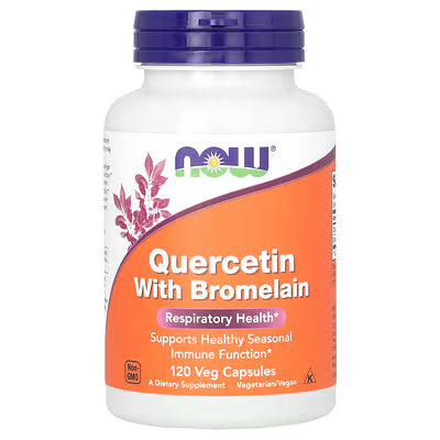 NOW Foods Quercetin with Bromelain 120 Veg Capsules