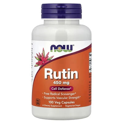 NOW Foods Rutin 450 mg 100 Veg Capsules