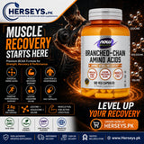 NOW Foods Sports Branched Chain Amino Acids 120 Veg Capsules