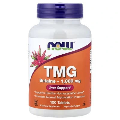 NOW Foods TMG Betaine 1000 mg 100 Tablets