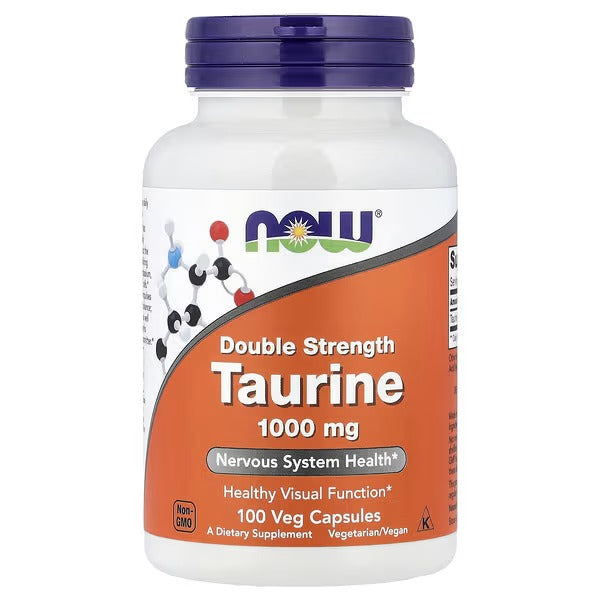NOW Foods Taurine 1000mg 100 Veg Capsules