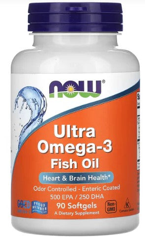 NOW Foods Ultra Omega 3 Fish Oil 90 Softgels
