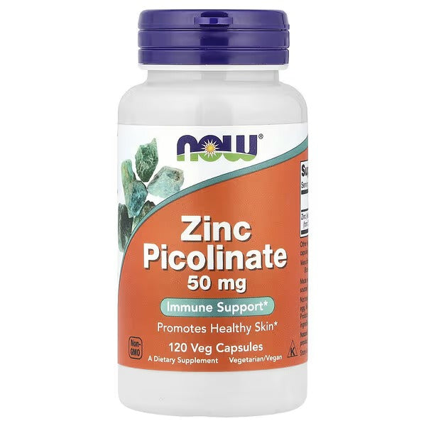 NOW Foods Zinc Picolinate 50 mg 120 Veg Capsules