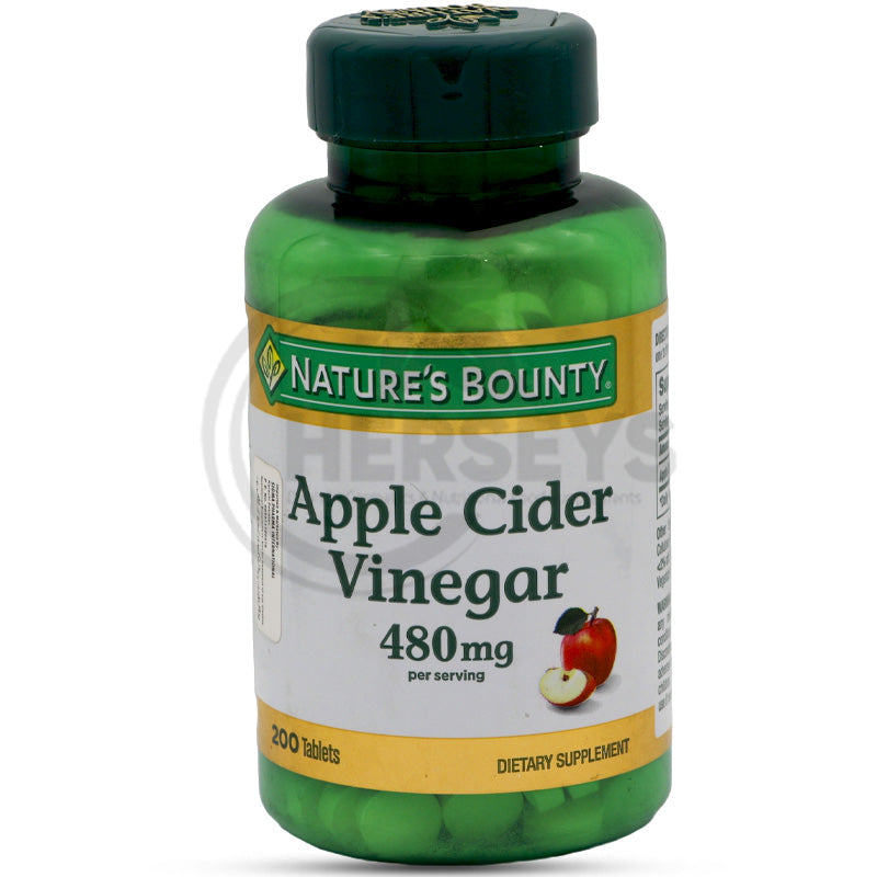 Nature's Bounty Apple Cider Vinegar 480 mg 200 Tablets
