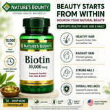 Nature's Bounty Biotin 10000mcg 120 Rapid Release Softgels