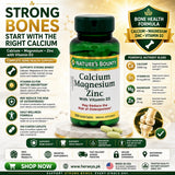 Nature's Bounty Calcium Magnesium Zinc 100 Coated Caplets