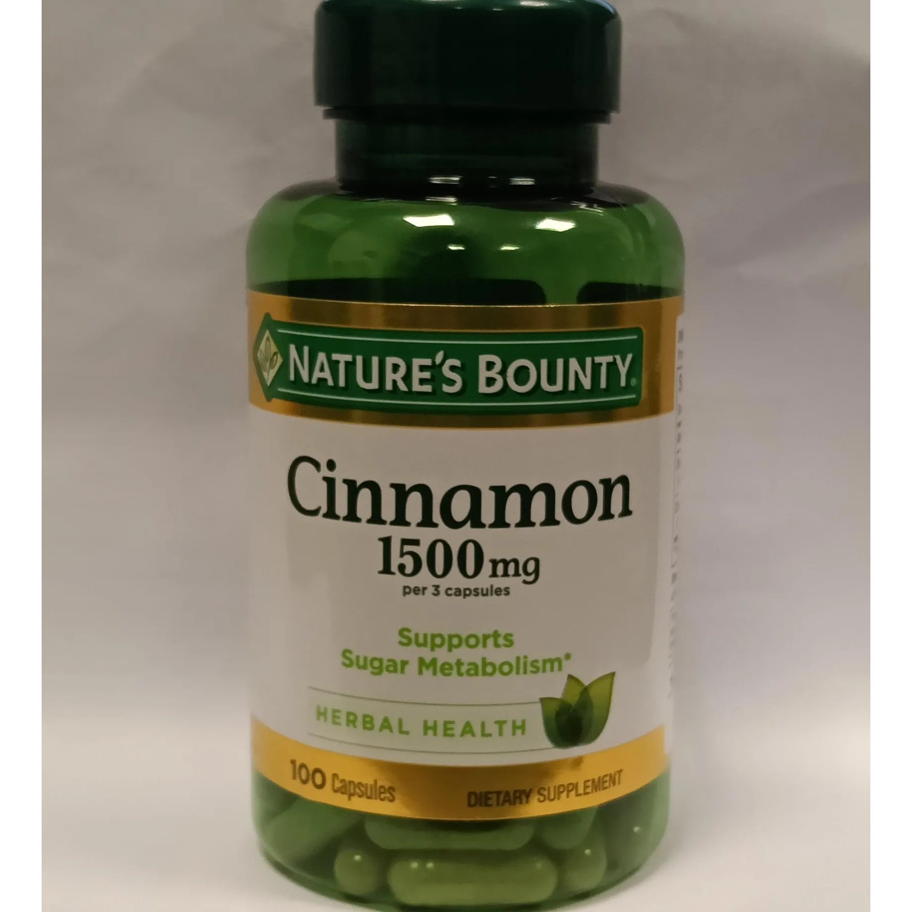 Nature’s Bounty Cinnamon 1500 mg 100 Capsules
