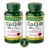 Nature's Bounty CoQ10 Plus L Carnitine Softgels 100 mg 60 Softgels 2 Packs