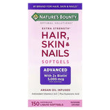 Nature's Bounty Optimal Solutions Extra Strength Hair Skin Nails 150 Softgels