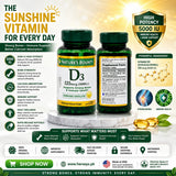 Natures Bounty Vitamin D3 125mcg 5000 IU 150 Rapid Release Softgels