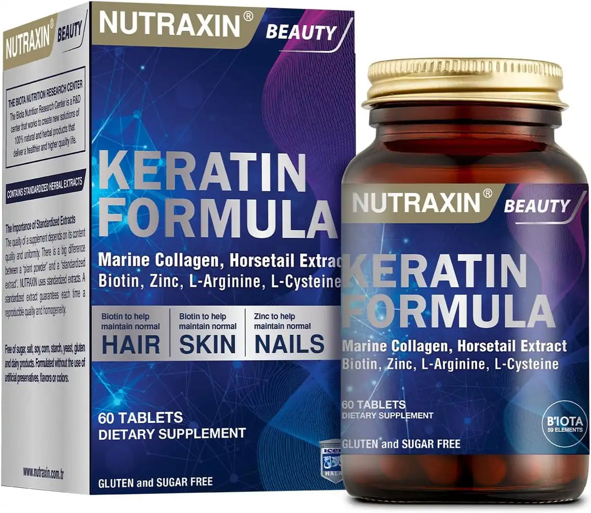 Nutraxin Beauty Keratin Formula 60 Tablets