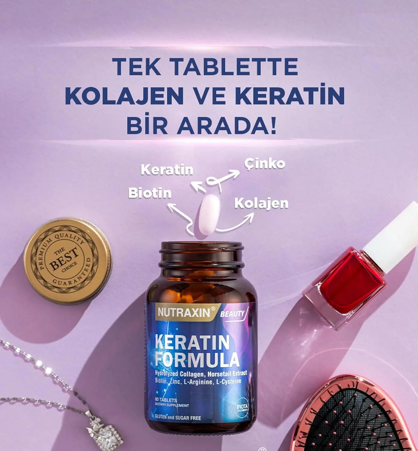 Nutraxin Beauty Keratin Formula 60 Tablets