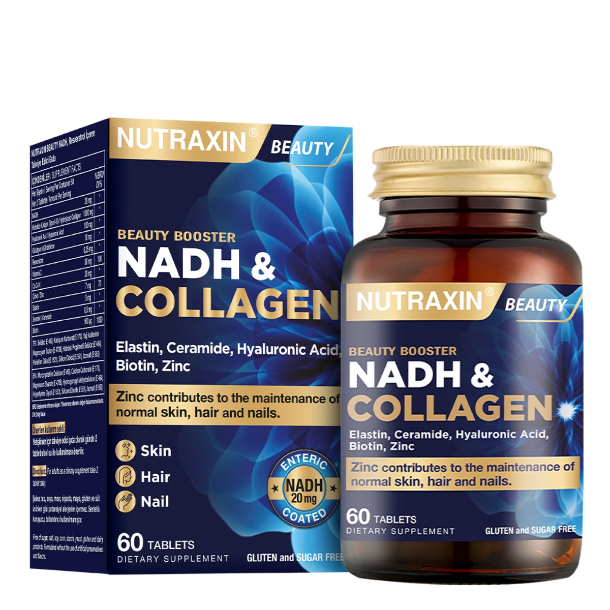 Nutraxin Beauty NADH And Collagen 60 Tablets