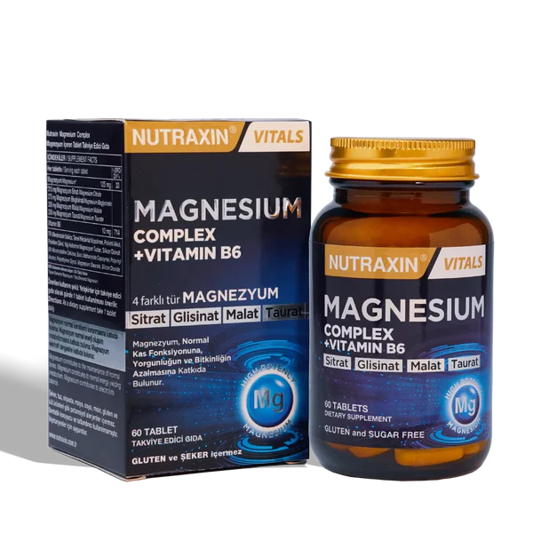 Nutraxin Magnesium Complex Plus Vitamin B6 Tablets 60s