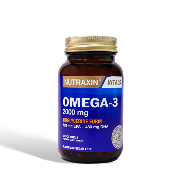 Nutraxin Omega-3 Fish Oil 2000mg Softgels 60 Softgels