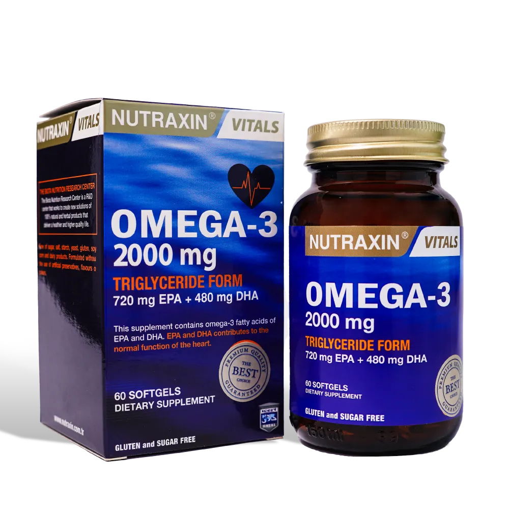 Nutraxin Omega-3 Fish Oil 2000mg Softgels 60 Softgels