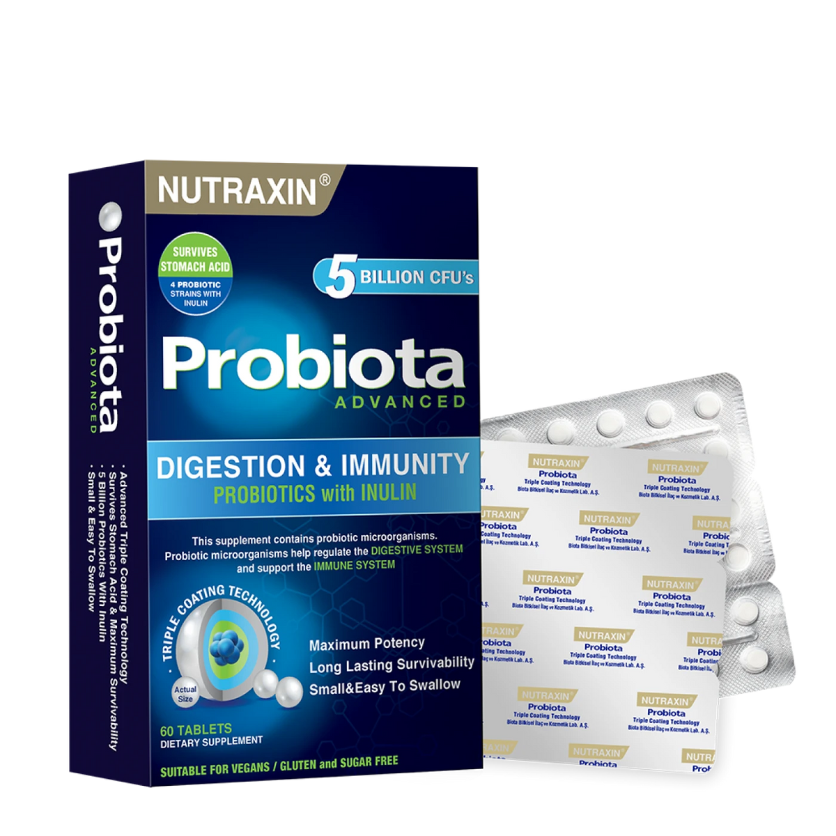 Nutraxin Probiota Advanced 60 Tablets