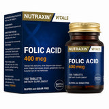 Nutraxin Vitals Folic Acid 400 mcg 100 Tablets