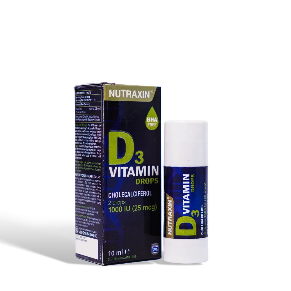 Nutraxin Vitamin D3 Drops 1000 IU (10ml)