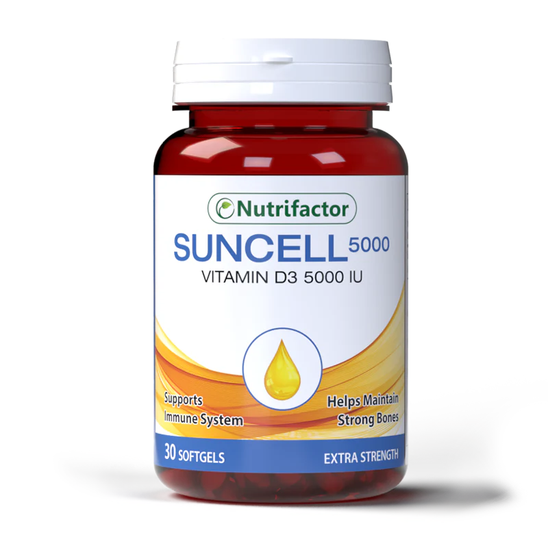 Nutrifactor Suncell 5000 IU Vitamin D3 30 Softgels