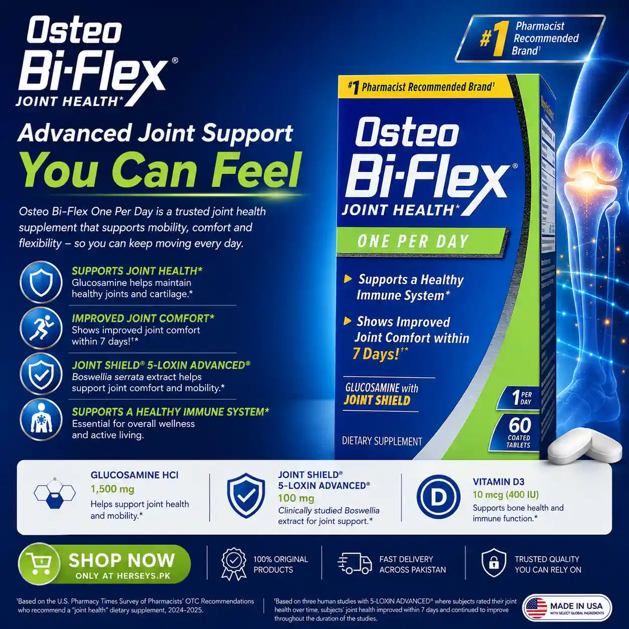 Osteo Bi Flex One Per Day 60 Coated Tablets