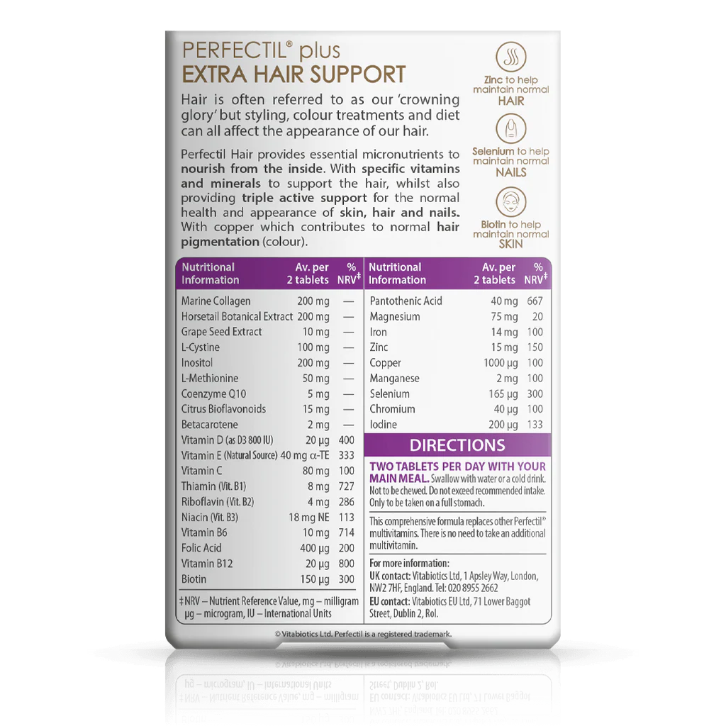 Vitabiotics Perfectil Hair Extra Support